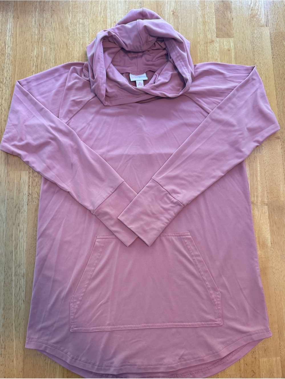LuLaRoe Amber Mauve Lightweight Hooded Pullover Sweatshirt